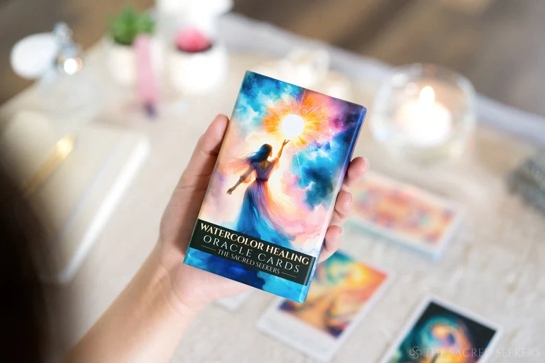 Watercolor Healing Oracle Cards